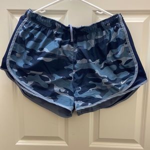 Nike dri fit shorts - blue camo - size XL